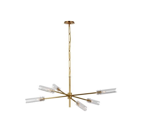 Casoria XL Radial Chandelier Antique Brass – Visual Comfort