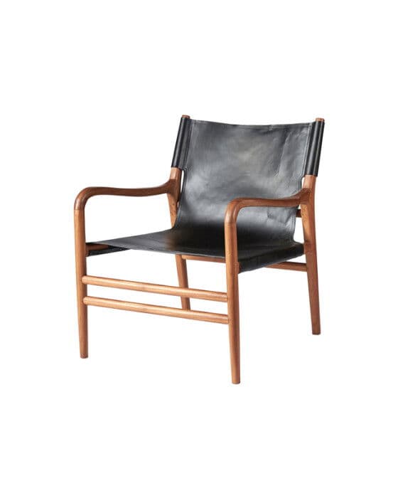 Faro-nojatuoli, musta