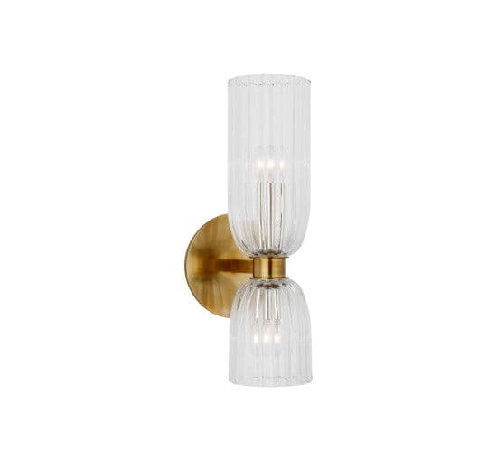 Asalea 16" Double Bath Sconce Antique Brass