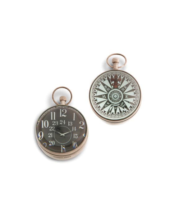 Eye of Time Clock, Silver – Authentic Models