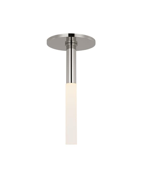 Rousseau Monopoint Flush Mount Polished Nickel – Visual Comfort