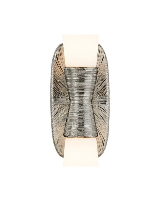 Utopia Large Double Bath Sconce Polished Nickel