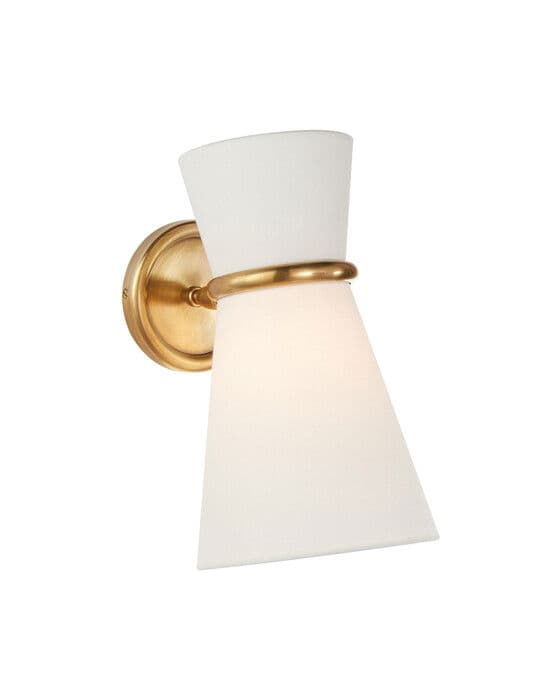 Clarkson Pivoting Sconce Antique Brass – Visual Comfort