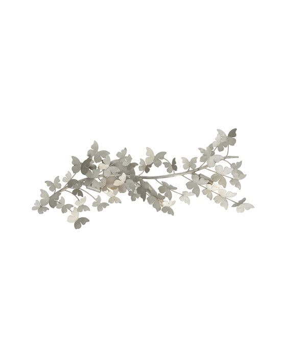 Farfalle Large Sconce Burnished Silver Leaf – Visual Comfort