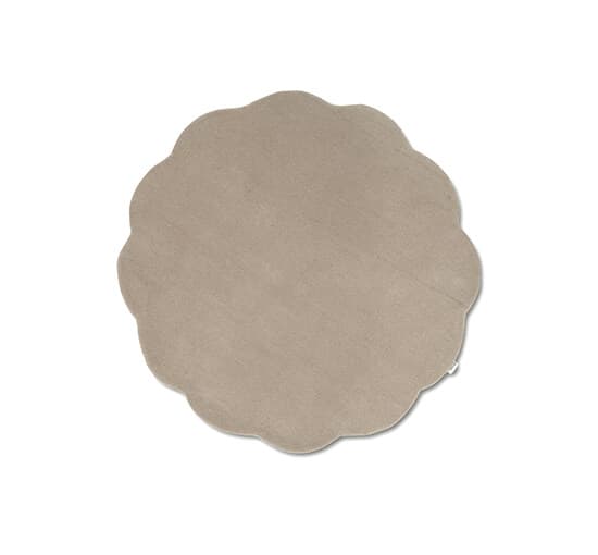 Shell matto pyöreä beige – Classic Collection