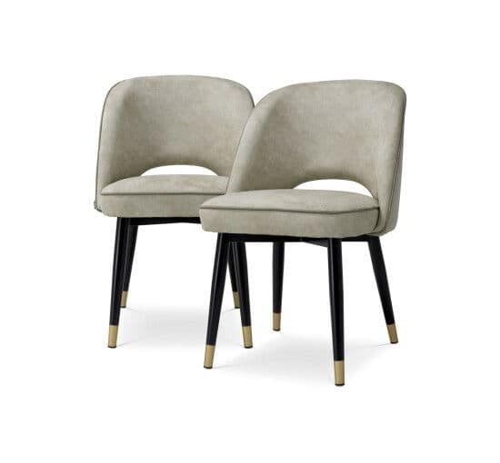 Cliff Dining Chair Mayer Silver Set of 2