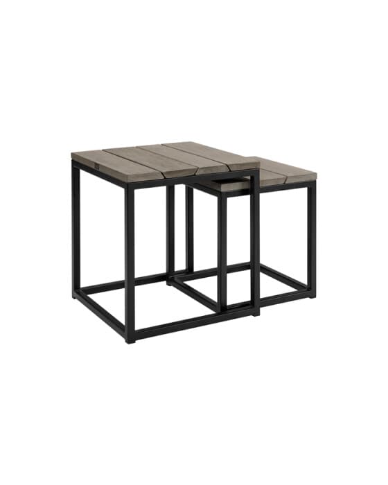 Anson sidobord charcoal 2-set – Artwood