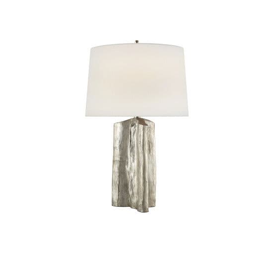 Sierra Buffet Lamp Silver/Linen – Visual Comfort