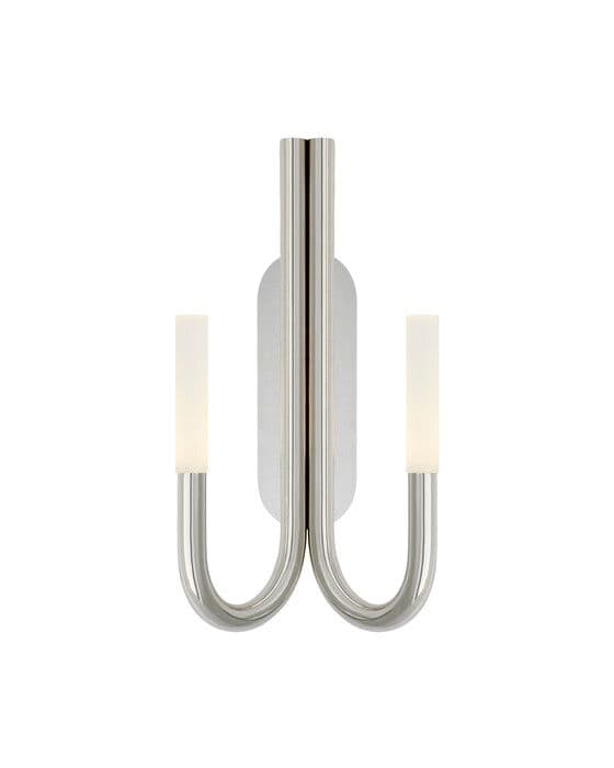 Rousseau Double Wall Sconce Polished Nickel – Visual Comfort