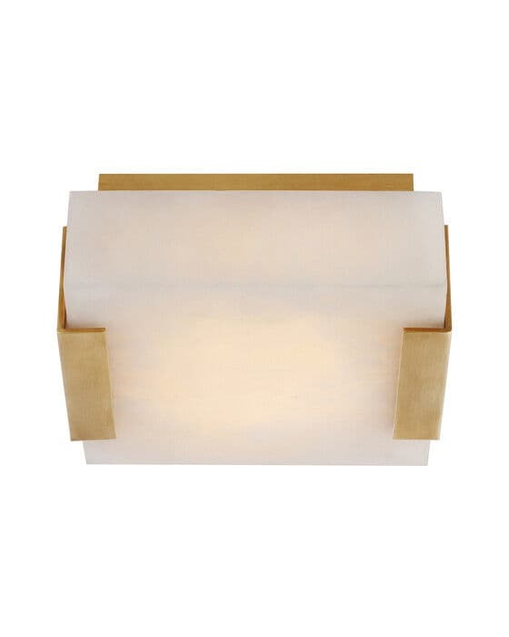 Covet Low Clip Solitaire Flush Mount Brass – Visual Comfort