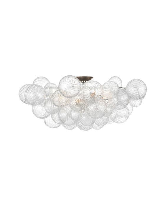 Talia 38" Flush Mount Silver – Visual Comfort