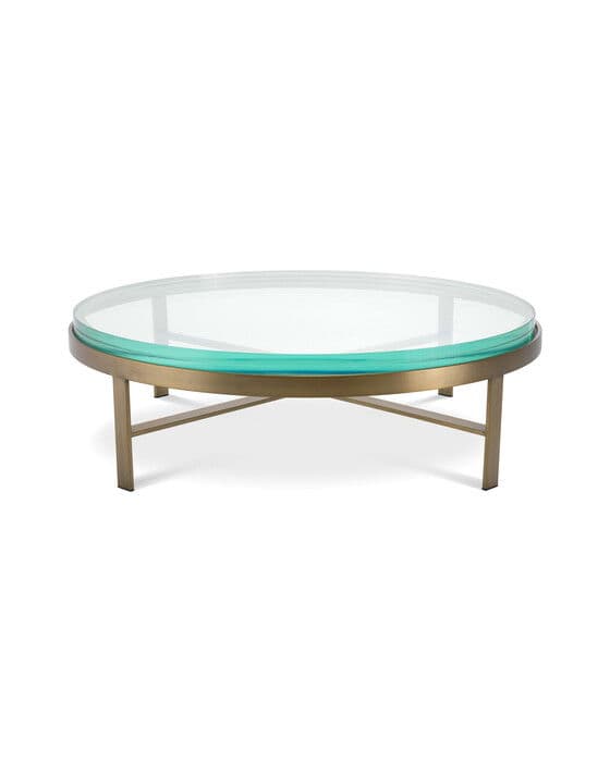 Hoxton sohvapöytä brushed brass finish – Eichholtz