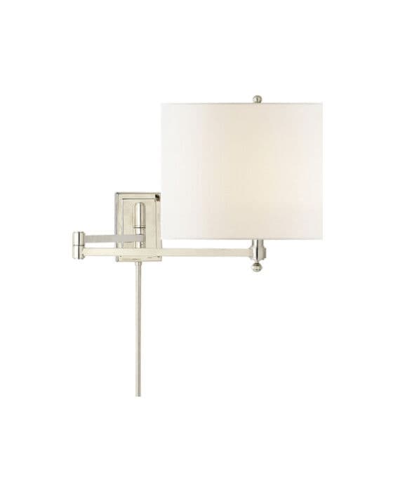 Hudson Swing Arm Nickel – Visual Comfort