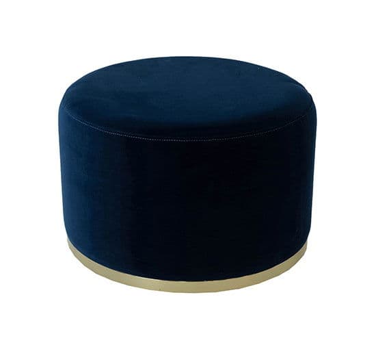 Cara Ottoman Midnight Blue