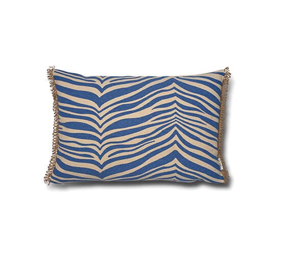 Zebra tyyny sininen