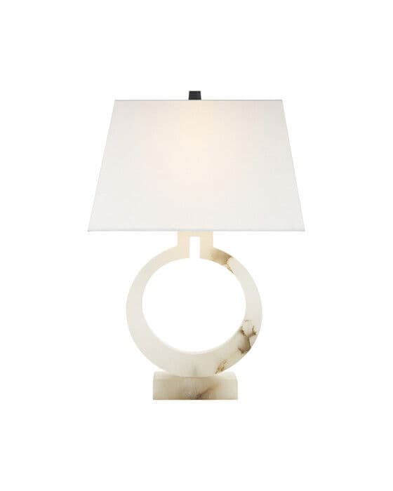 Ring Form pöytävalaisin alabasteri – Visual Comfort