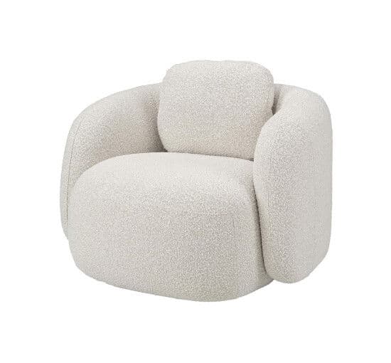 Dixon nojatuoli bouclé cream – Artwood