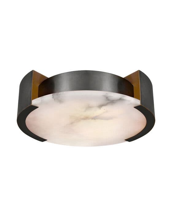 Melange Large Flush Mount Lamp Bronze – Visual Comfort