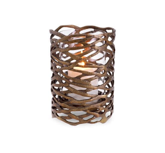 Lanai kynttilälyhty antiikkimessinki – Eichholtz