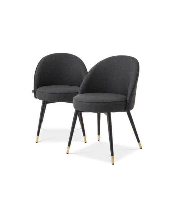 Cooper ruokatuoli faux leather grey 2 kpl