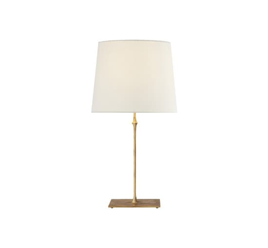 Dauphine Table Lamp Gilded Iron/Linen – Visual Comfort
