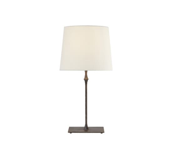 Dauphine Bedside Lamp Black/Linen – Visual Comfort