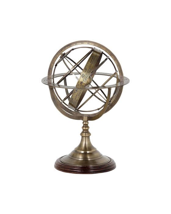 Karttapallo, messinki, L – Eichholtz