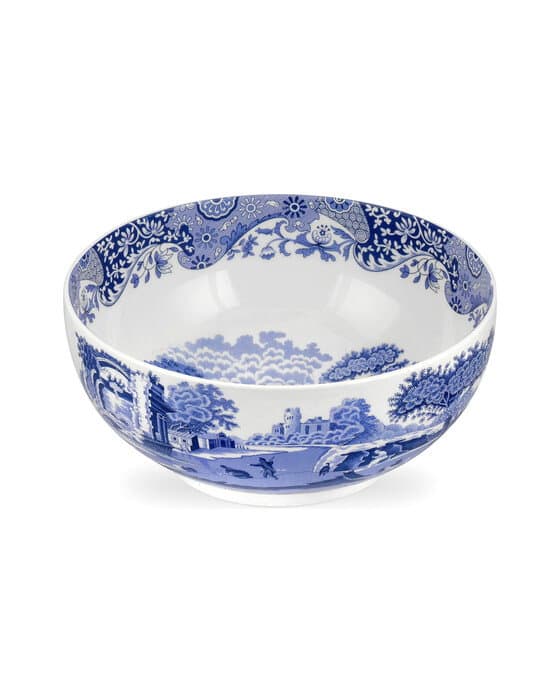 Blue Italian tarjoilukulho sininen/valkoinen – Spode