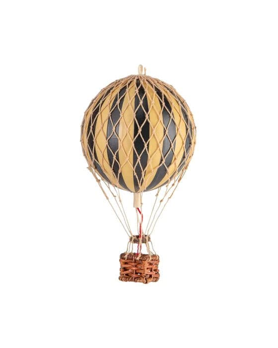 Kuumailmapallo Floating The Skies musta/keltainen – Authentic Models