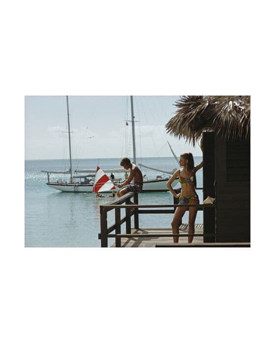 Fishing on Honeymoon Porch – Slim Aarons