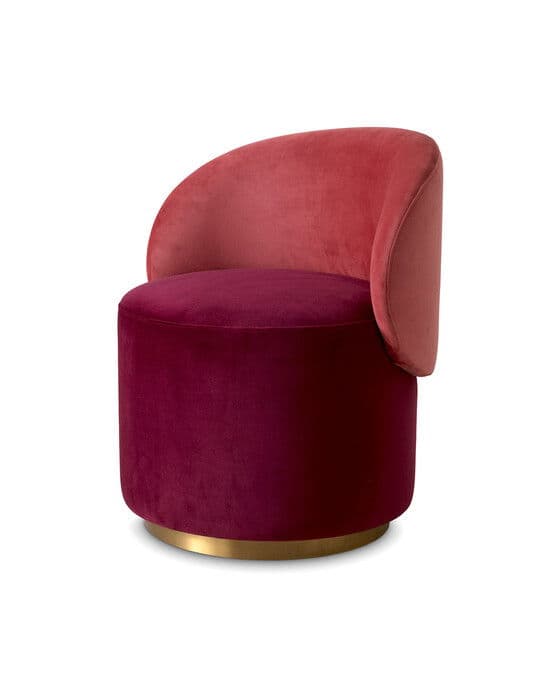Greer tuoli savona bordeaux velvet – Eichholtz