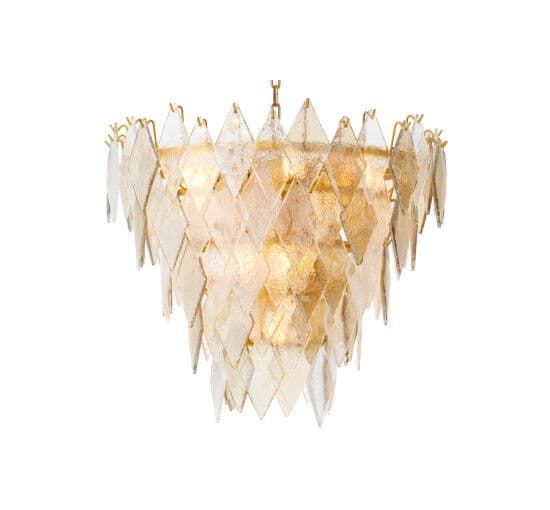 Rhombus Chandelier Antique Brass  S – Eichholtz