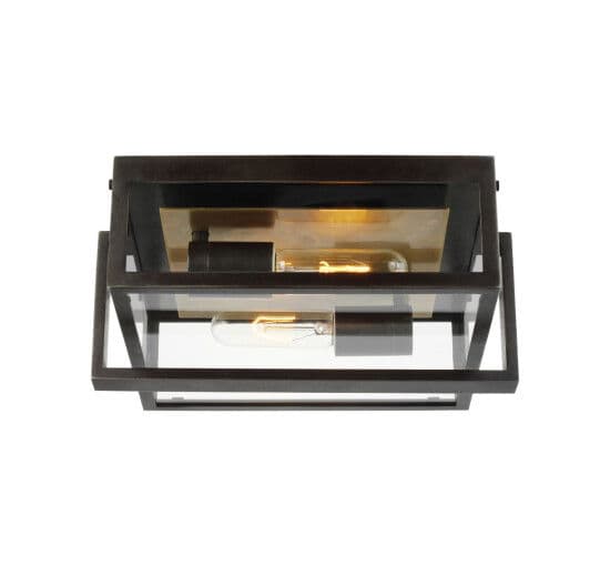 Halle 11" Flush Mount Black – Visual Comfort