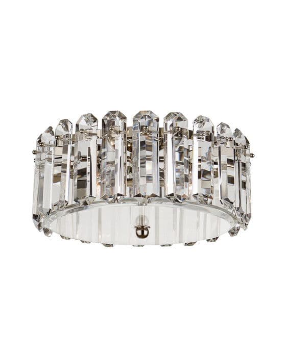 Bonnington Medium Flush Mount Polished Nickel – Visual Comfort
