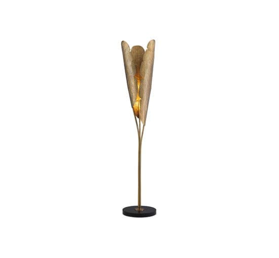 Plantain Floor Lamp Brass