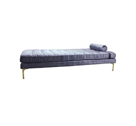 Bonham Daybed Blue Steel/Brass – Ruth & Joanna