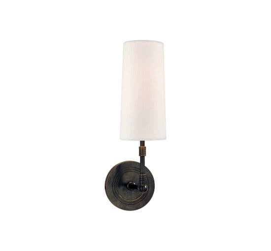 Ziyi Sconce Bronze/Linen – Visual Comfort