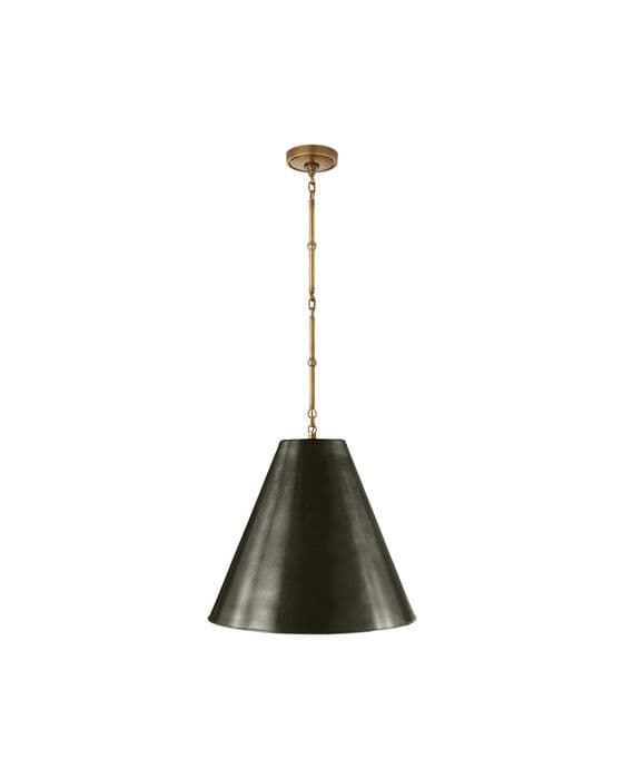 Goodman Hanging Light Antique Brass/Bronze Shade M – Visual Comfort