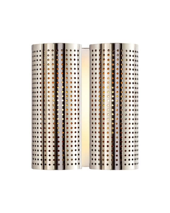 Precision Double Sconce Polished Nickel – Visual Comfort