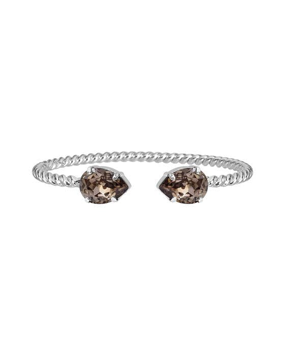 Mini drop bracelet greige rhodium – Caroline Svedbom