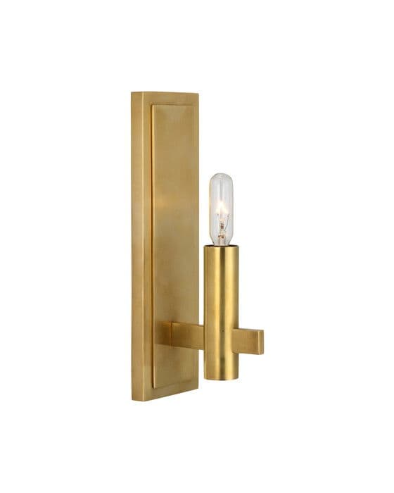 Sonnet Petite Single Sconce Antique Brass – Visual Comfort