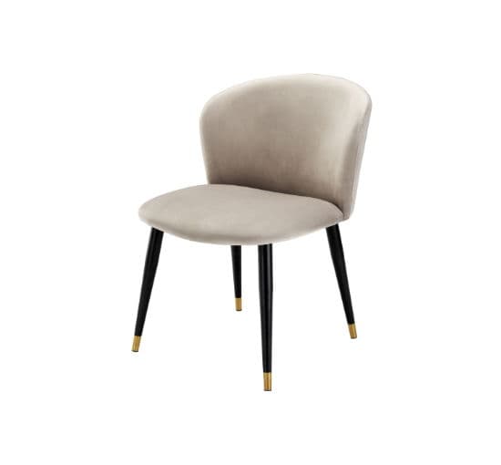 Volante Dining Chair Velvet Roche Beige