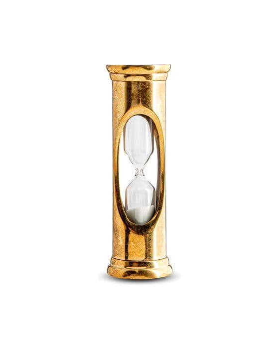 Hourglass 3 Minutes Brass – Authentic Models