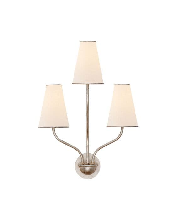 Montreuil Small Wall Sconce Burnished Silver Leaf – Visual Comfort