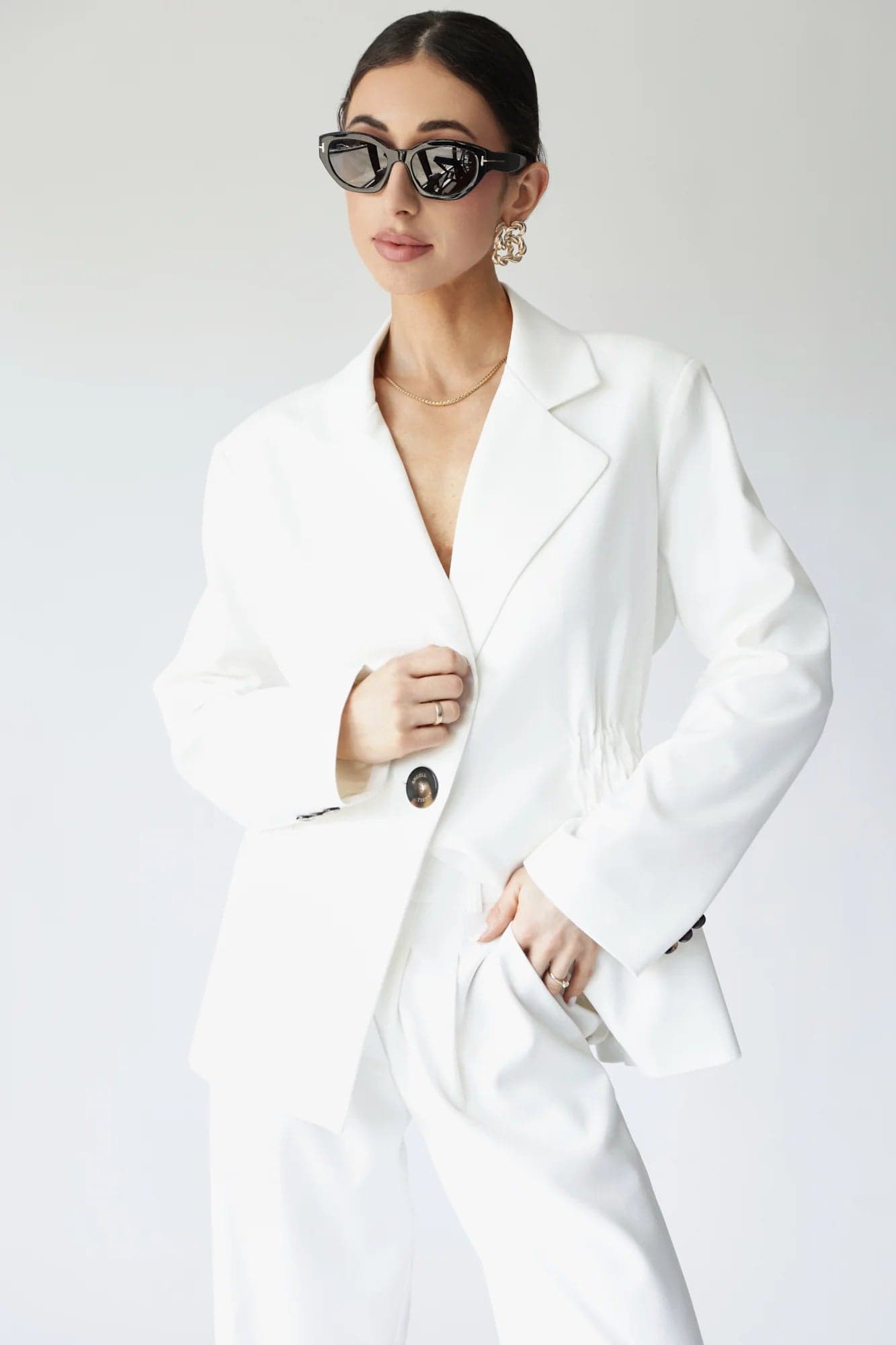Aspen Housut Valkoinen – ANGELL