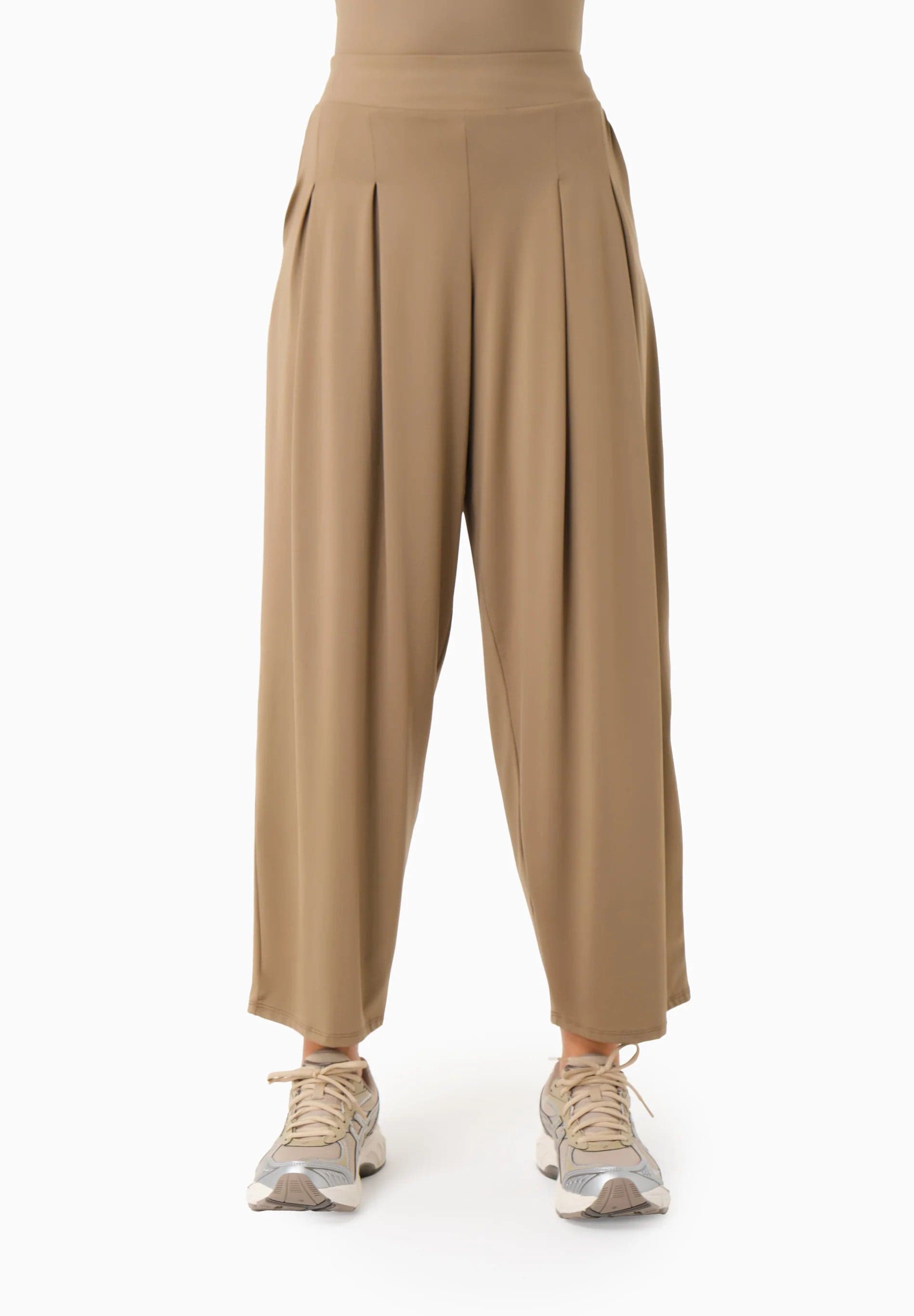 Peeny Wide-cut Trousers Gravel