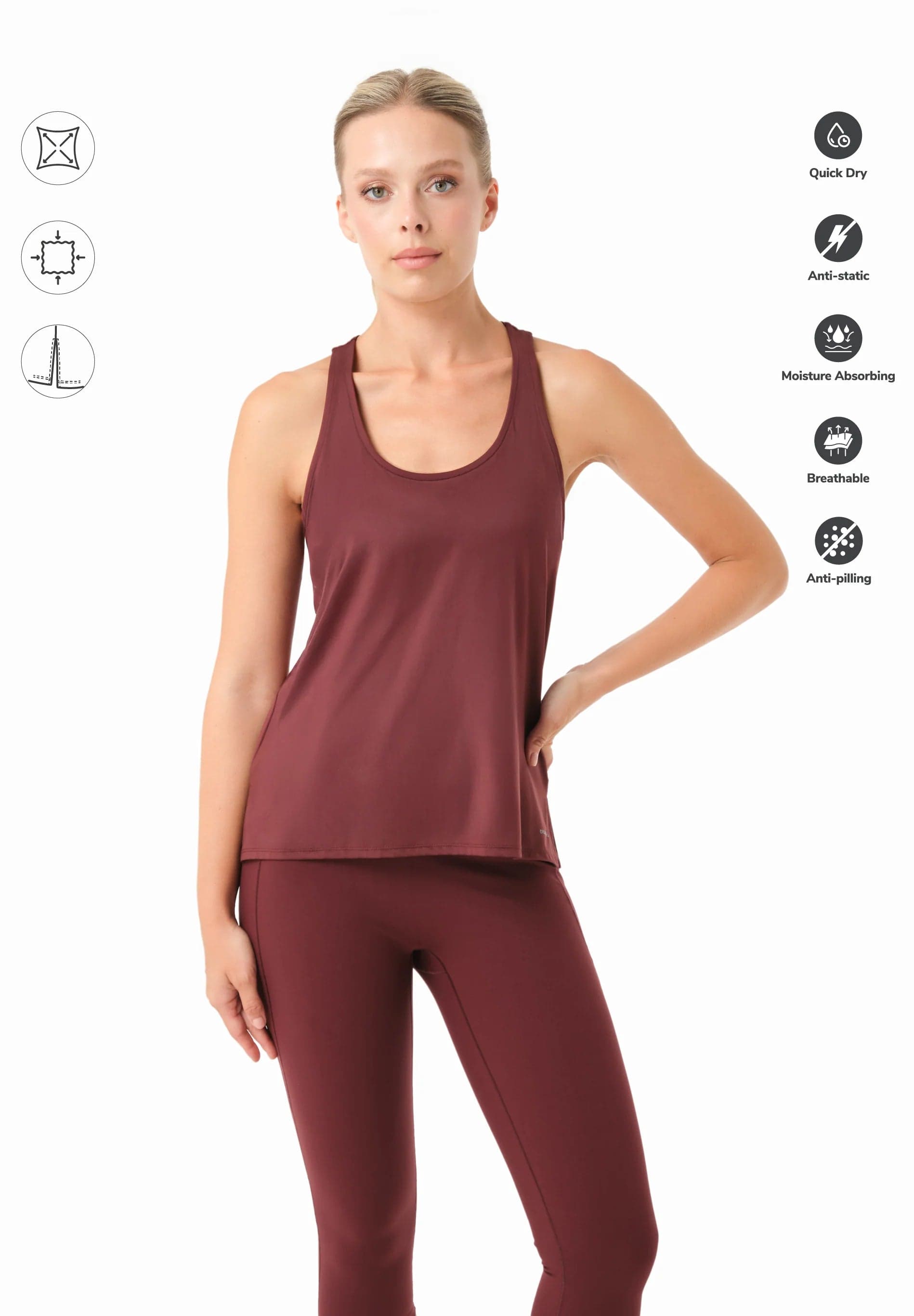 Tinna Sporty Toppi Bordeaux