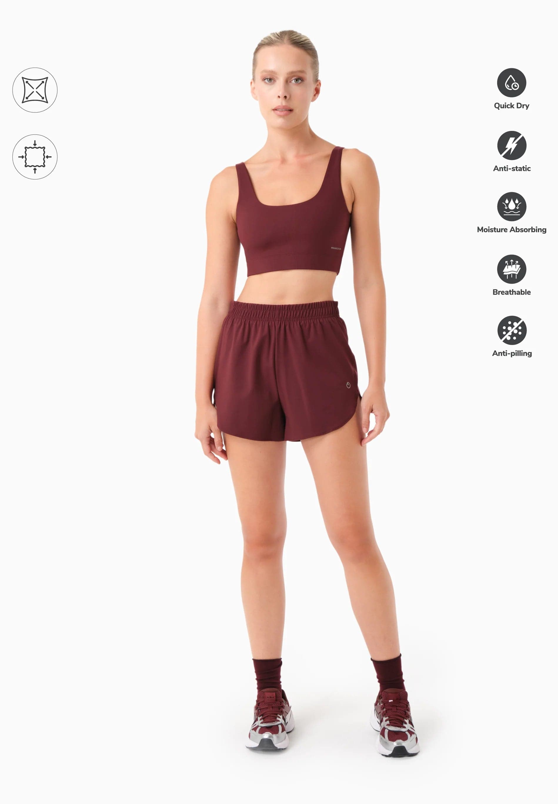 Selenna Shortsit Bordeaux