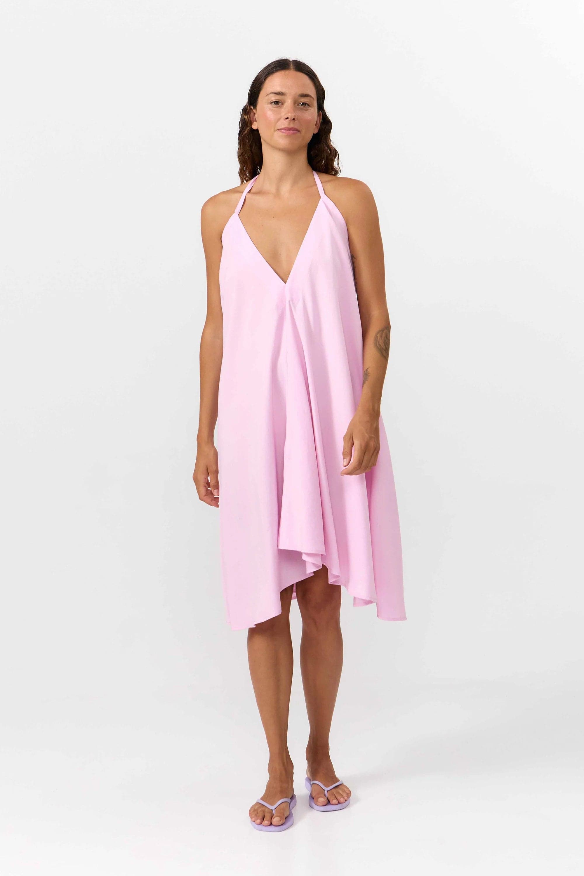 Multiposition Mekko Short Modal Vaaleanpunainen