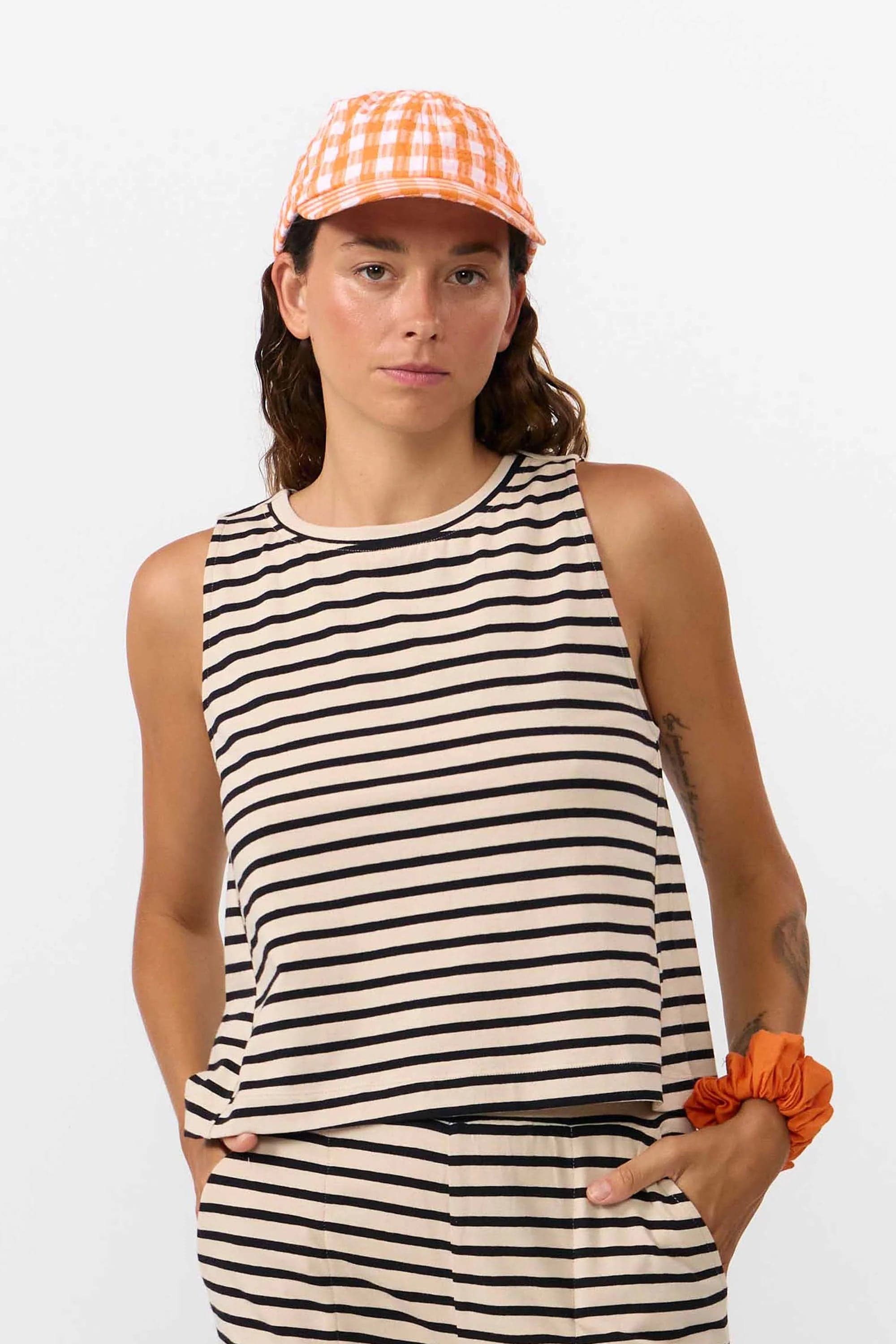 Sil Top Stripes Black